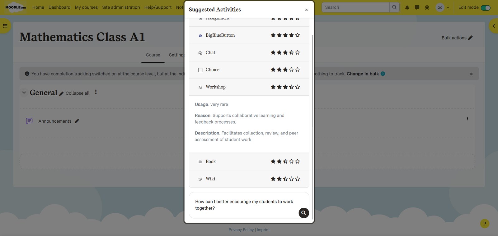 AI Activity Filter