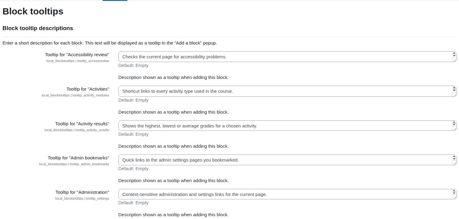 Block tooltips