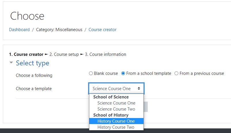 Course creator