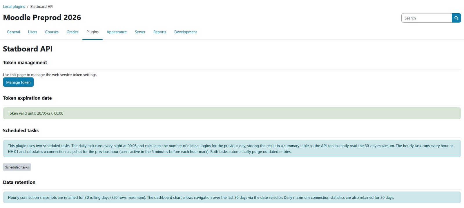 Statboard API