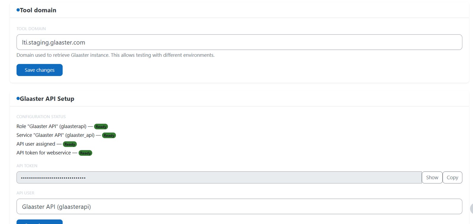 Glaaster Activity plugin