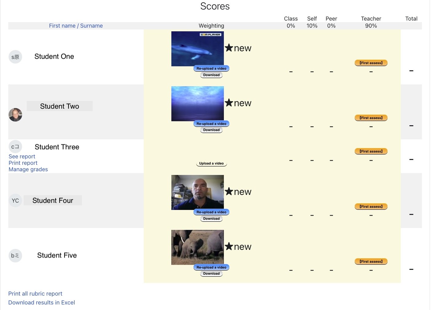 Video Assessment Module