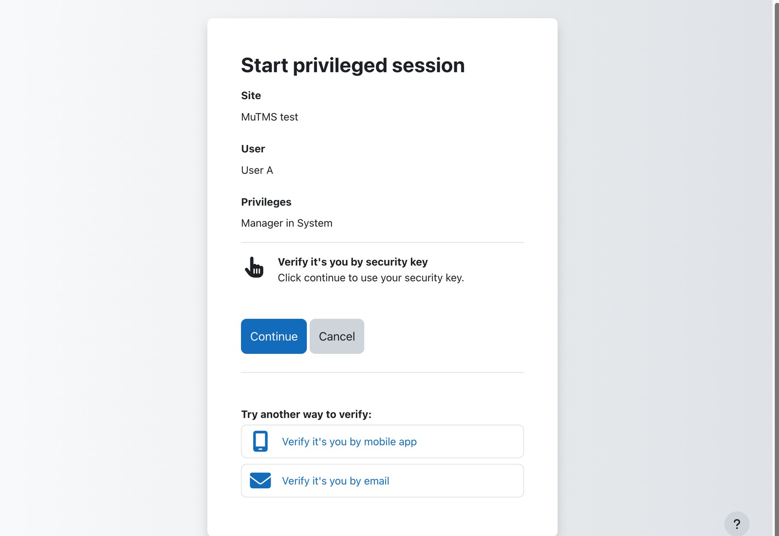 Privileged sessions (aka sudo)